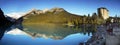 Canada, Banff National Park, Lake Louise Panorama Royalty Free Stock Photo