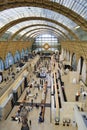 Visitors at the Musee d`Orsay in Paris