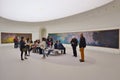 Visitors at the Musee de l'Orangerie in Paris