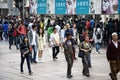 Visitors at Nanjing Road, Shanghai