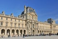 Visitors outside the Louvre art gallery and Museum Paris, France