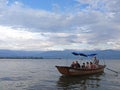 Visitors on Qionghai Lake in XichangÃ¯Â¼ÅChina