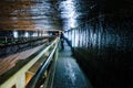 Visitors in the salt mine Turda, Cluj, Romania Royalty Free Stock Photo