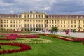 Visitors in Schonbrunn Palace and gardens Royalty Free Stock Photo