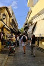 Visitors Shopping in the Plaka, Athens