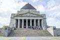 Visitors at the Shrine of Remembrance, Melbourne, Australia.