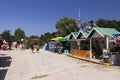 Visitors of the Summer Tollwood festival in Munich