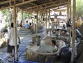 Visitors take a mud bath and have fun at I -Resort, Nha Trang, Vietnam.