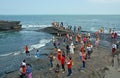 Visitors at Tanah Lot Temple taking Photos, Bali Royalty Free Stock Photo