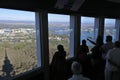 Visitors at Telstra Tower Canberra Australia Royalty Free Stock Photo