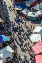 Visitors of the 24th Barbarossamarkt festival in Gelnhausen