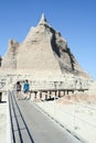 Visitors to Badlands National Park Royalty Free Stock Photo