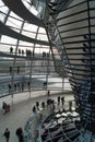 Visitors to the dome at the Bundestag, Berlin, Germany