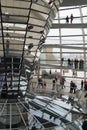 Visitors to the dome at the Bundestag, Berlin, Germany