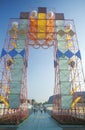 Visitors to Olympics Exhibition at Exposition Park, Los Angeles, California