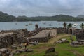 Visitors to the Santiago Battery fortifications, Portobelo, San Lorenzo, Panama Royalty Free Stock Photo