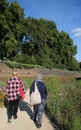 Visitors to Superbloom walk among floral displays