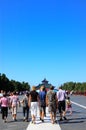 Visitors to the Temple of Heaven Royalty Free Stock Photo