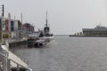 Visitors on a tour of the submarine. Royalty Free Stock Photo