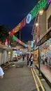 Chaina town street night view Royalty Free Stock Photo