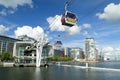Visitors travel on the Emirates cable car Royalty Free Stock Photo