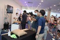 Visitors trying out the Smash Smartshooter sights system at Army Open House 2022 in Singapore