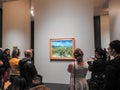 Visitors and Van Gogh painting