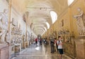 Visitors at the Vatican Museums in Rome Italy. Royalty Free Stock Photo