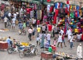 Visitors and vendors crowd the colourful Djemaa el-Fna, the main square in the Marrakesh medina in Morocco.