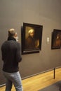 Visitors view and photograph Rembrandt