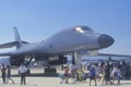 Visitors Viewing B1-B Stealth Bomber, Van Nuys Air Show, California