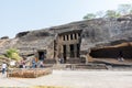 Visitors visiting Kanheri cave complex, which is situated inside the Sanjay Gandhi National Park in the Borivali region of Mumbai