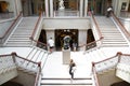 Visitors walking down the Art Institute of Chicago's Grand Staircase