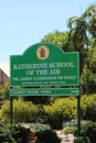 AUSTRALIA, NORTHERN TERRITORY, KATHERINE, GILES STREET, AUGUST 04, 2016: Signpost to the the School of the Air in Katherine, Austr Royalty Free Stock Photo