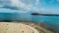 Vista aerea isola di Lobos, fuerteventura