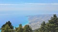 Vista dal Monte Einos sull`isola di Cefalonia Royalty Free Stock Photo