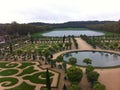 Vista del lago en el jardin de versalles