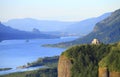 Vista House & Columbia River Gorge, OR. Royalty Free Stock Photo