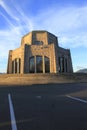 Vista House at sunset. Royalty Free Stock Photo