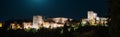 Vista nocturna de la majestuosa Alhambra de Granada, EspaÃÆÃÂ±a Royalty Free Stock Photo