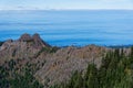 Vista of the Strait of Juan de Fuca from Hurricane Hill Royalty Free Stock Photo