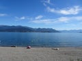 Vista sul lago Maggiore e isole borromee Royalty Free Stock Photo