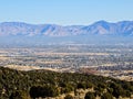 View of the Salt Lake Valley and Wasatch Front desert Mountains in Autumn Fall hiking Rose Canyon Yellow Fork, Big Rock and Waterf Royalty Free Stock Photo