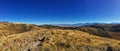 View of the Salt Lake Valley and Wasatch Front desert Mountains in Autumn Fall hiking Rose Canyon Yellow Fork, Big Rock and Waterf Royalty Free Stock Photo