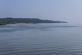 Vistula Bay is a hot summer day. Royalty Free Stock Photo