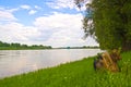 Vistula river flood Royalty Free Stock Photo