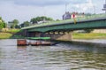 Vistula River, tourists enjoy, traveling by water