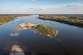 Vistula River in Warsaw, Poland Royalty Free Stock Photo