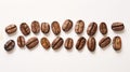 visual coffee beans line art Royalty Free Stock Photo