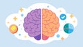 A visual comparison between a healthy brain and a brain with depression highlighting the impact of ketamine on